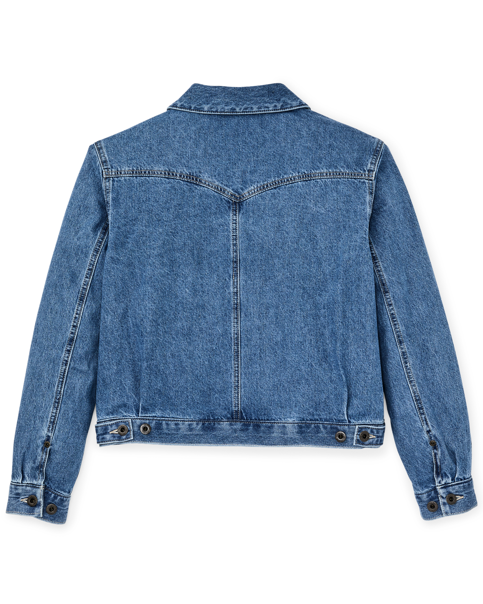 Women's Western Denim Jacket - Light Indigo - Image 6