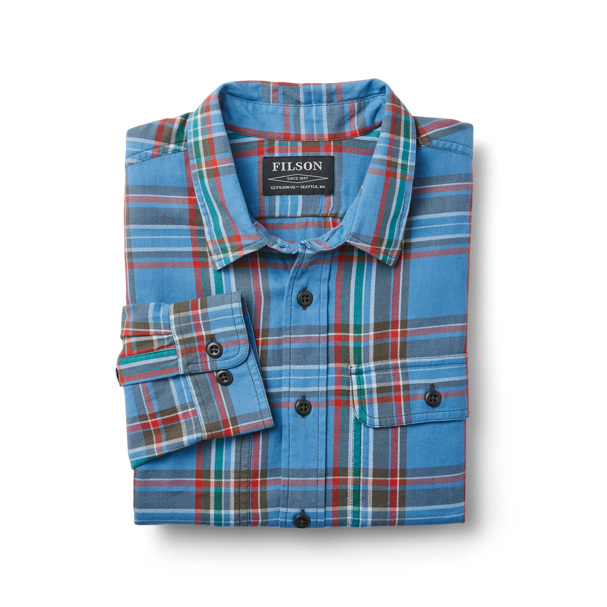 Scout Shirt - White / Blue / Gray / Red Plaid - Image 3